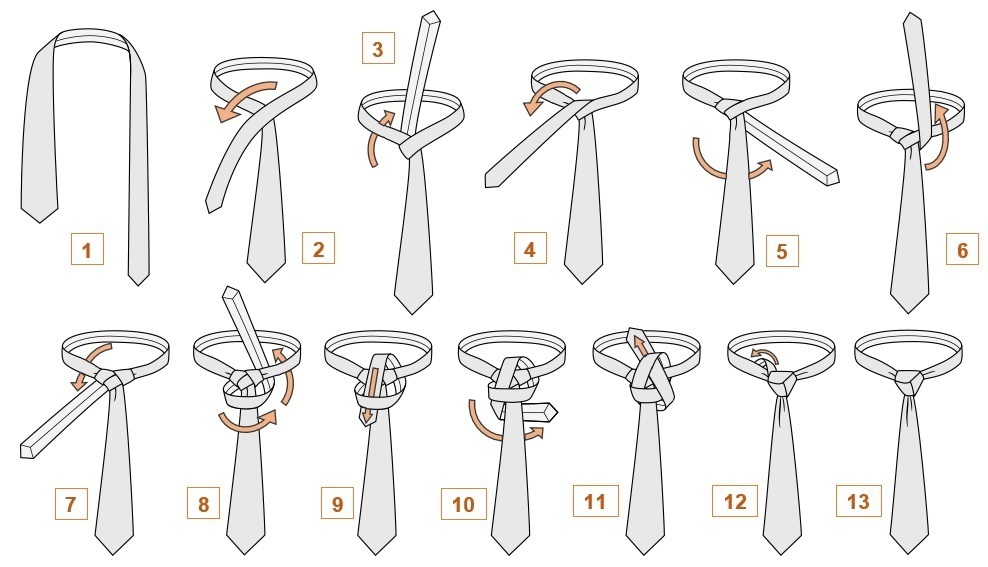 Как да завържем мъжки шиен шал под риза: методи, снимки