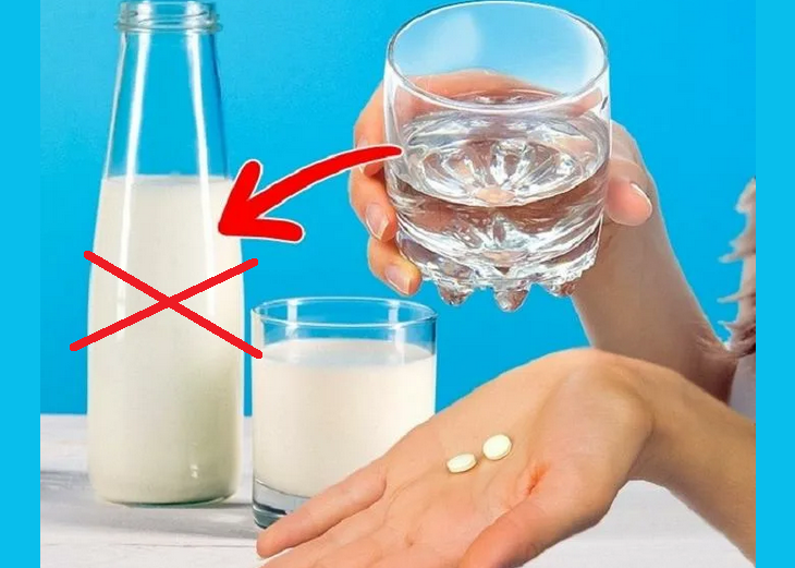 Таблетките не трябва да се поръсват с мляко и други напитки