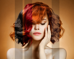 ¿Qué color teñir tu cabello? Determinación del color de color perfecto por tipo de color. Una fotografía