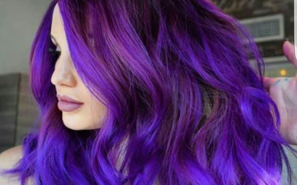 Фиолетовый Цвет Волос Порно