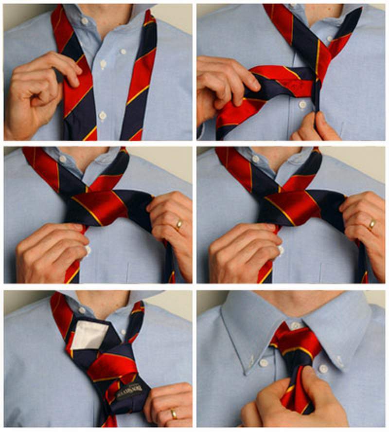 Инструкция в картинках как завязать галстук