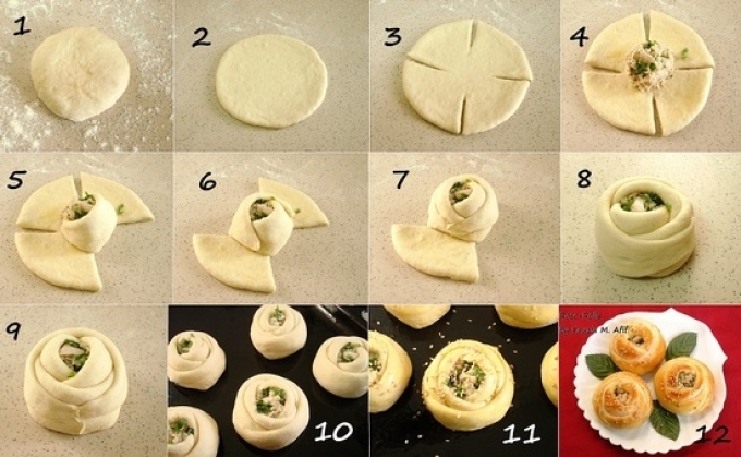 Красивая форма для пирожков в духовке: пошаговая инструкция лепки