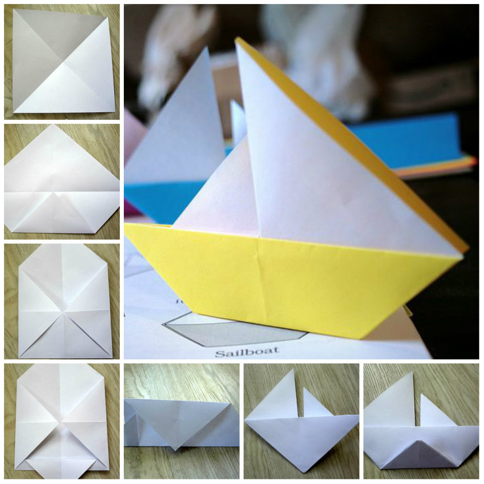 Как сделать кораблик из бумаги инструкция