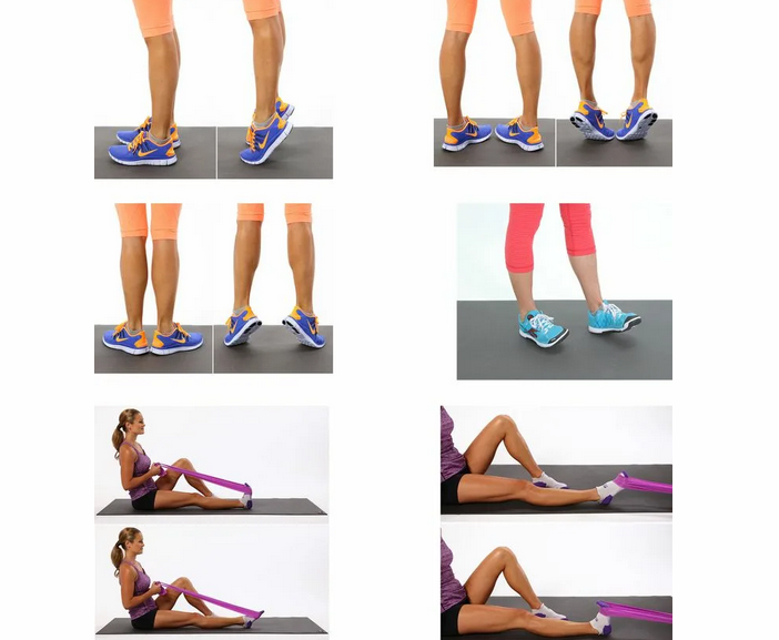 Ejercicios para relajar los músculos de los pies y los músculos de la pantorrilla