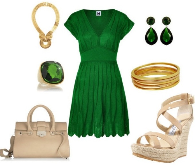 Образ Под Зеленое Платье