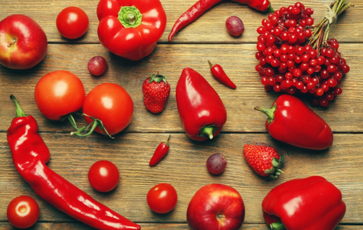 Η λυκοπίνη περιέχεται σε κόκκινα λαχανικά και φρούτα