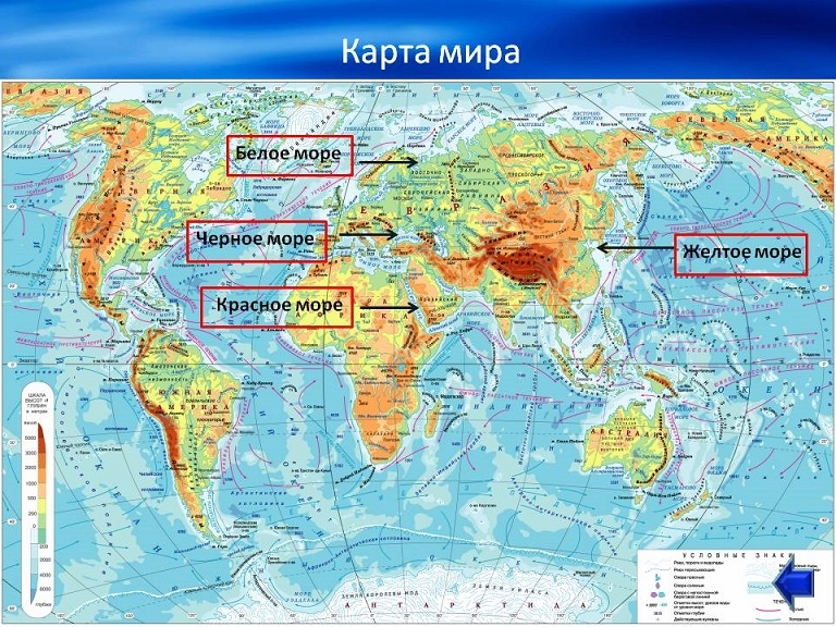 Расположение красного моря на карте мира