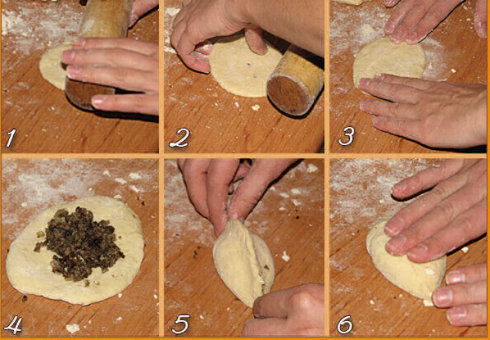 Как правильно лепить пирожки из дрожжевого и слоеного теста с начинкой для духовки