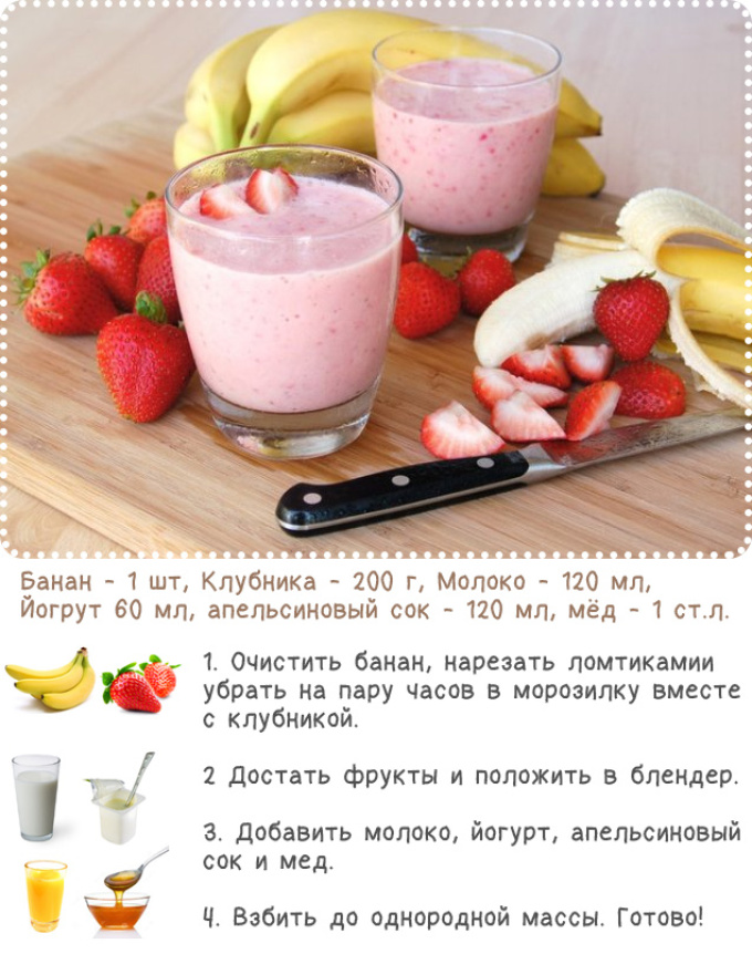 Рецепт смузи с ягодами