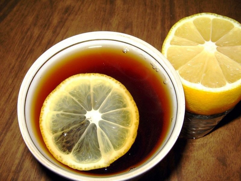 Чай и кофе с лимоном