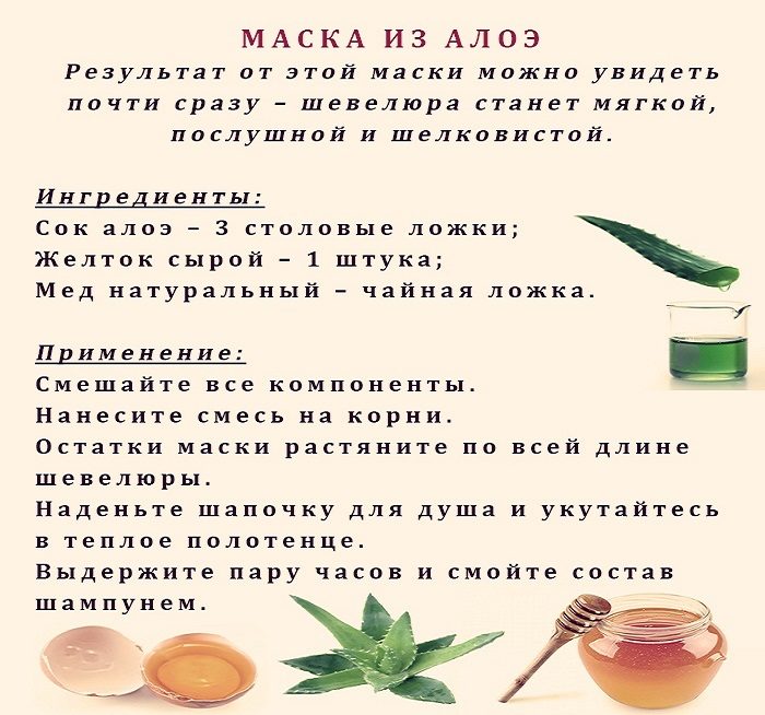 Маска с алоэ для красивых волос