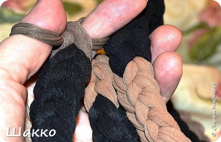 Мочалки из колготок