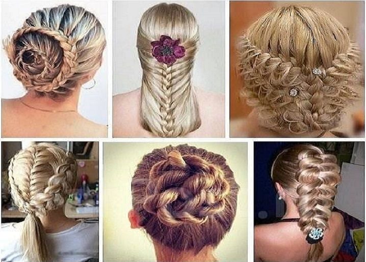 Самые красивые косы из 4-х прядей