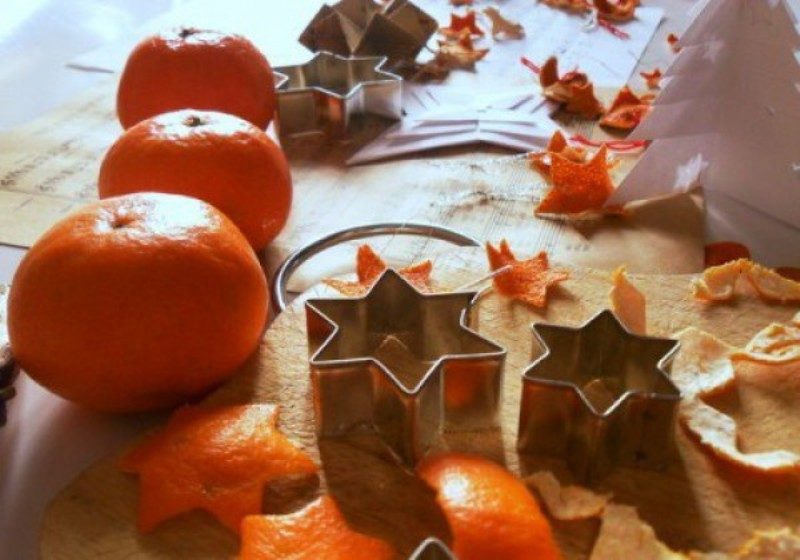 Корочка апельсина для украшений
