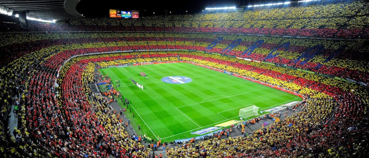 Стадион камп ноу (camp nou), барселона, испания
