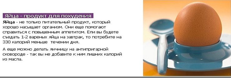 Польза яиц для похудения