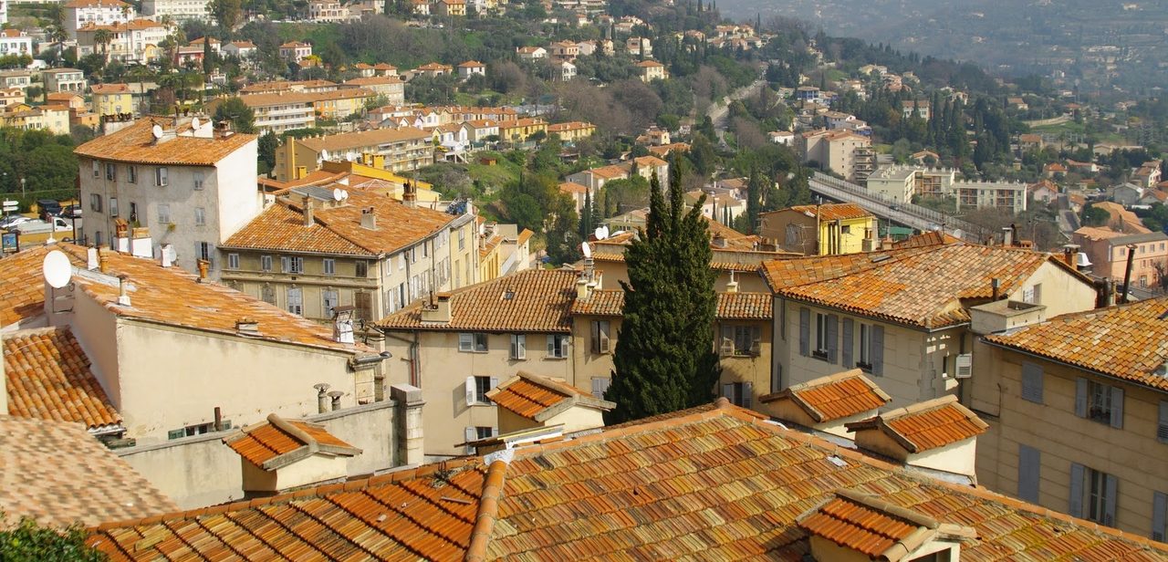 Панорама грасса, прованс, франция