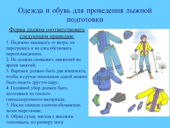 Рекомендации для лыжной прогулки
