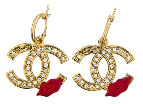 Серьги из бижутерного сплава chanel