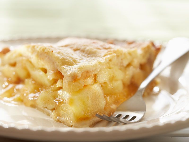 Пирог с яблоком и бананом