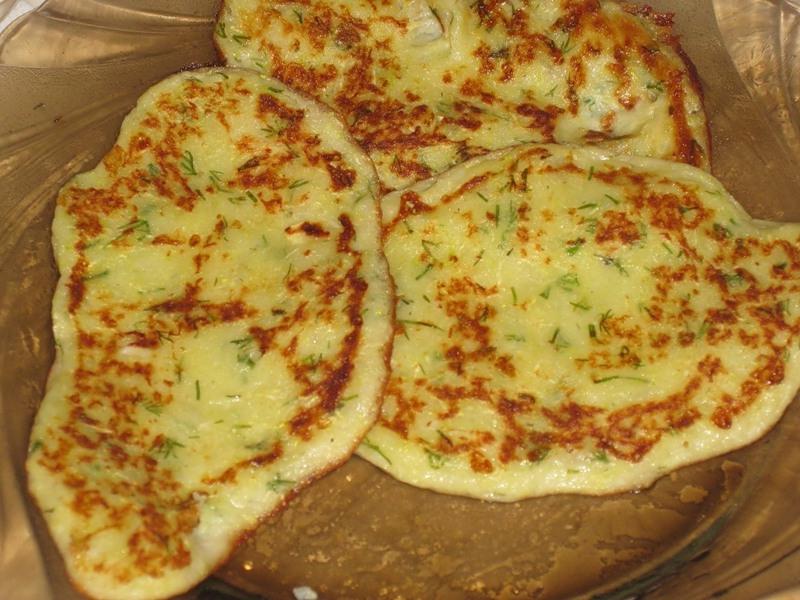 Оладьи из замороженного кабачка
