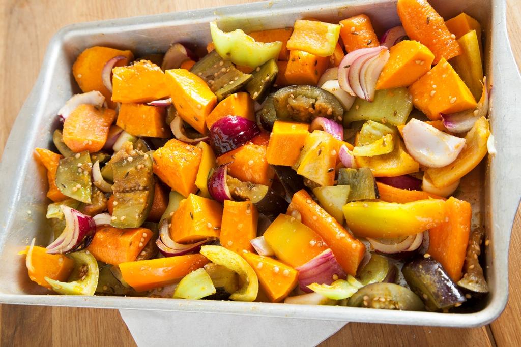 Осення запеканка из овощей с куркумой