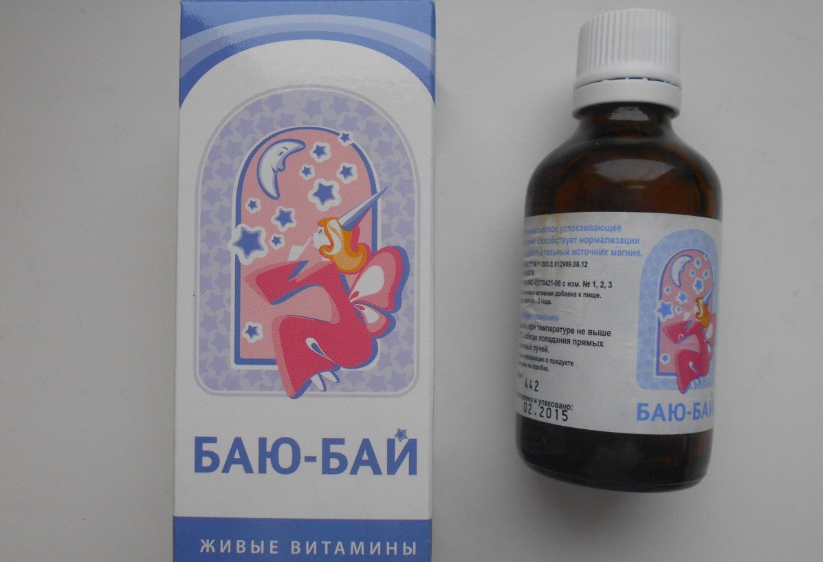 Также очень популярны в нашей стране успокоительные капли для детей «баю-бай»