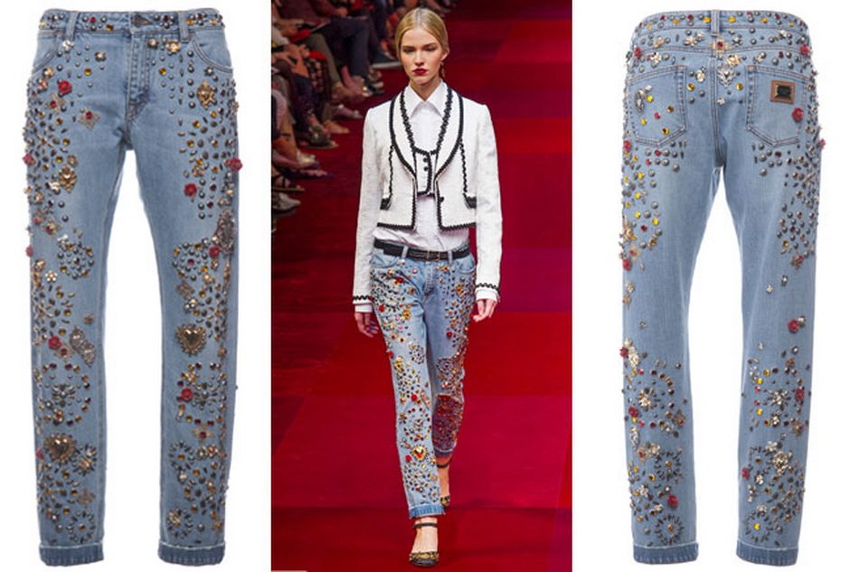 Модные джинсы dolce gabbana