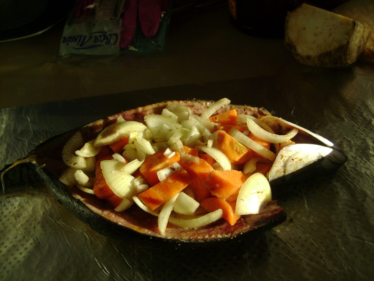 Скумбрия с куркумой