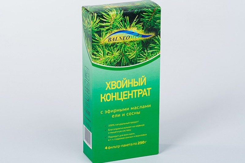 Хвойные ванны дома можно делать с помощью специального концентрата
