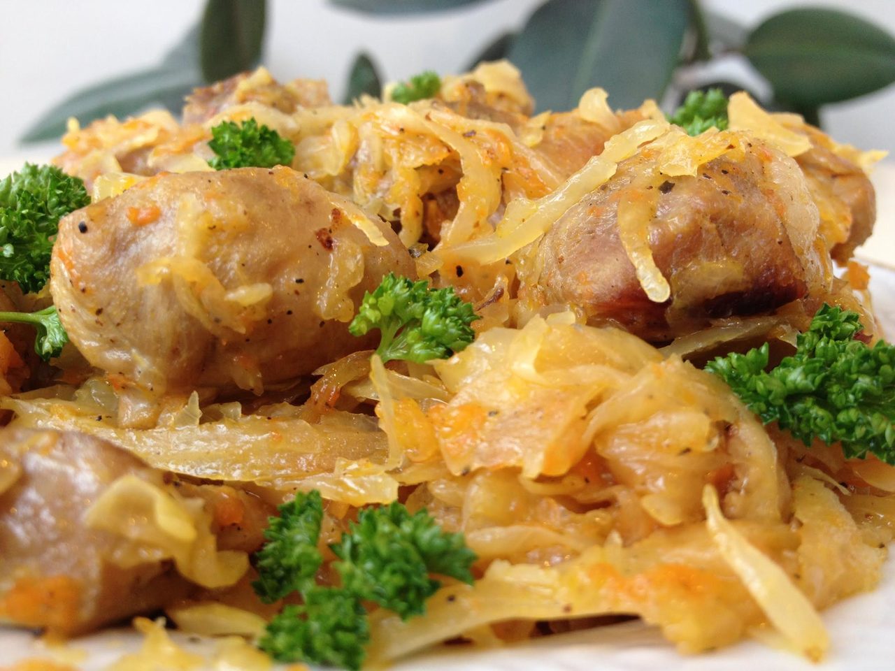 Тушеная капуста с мясом