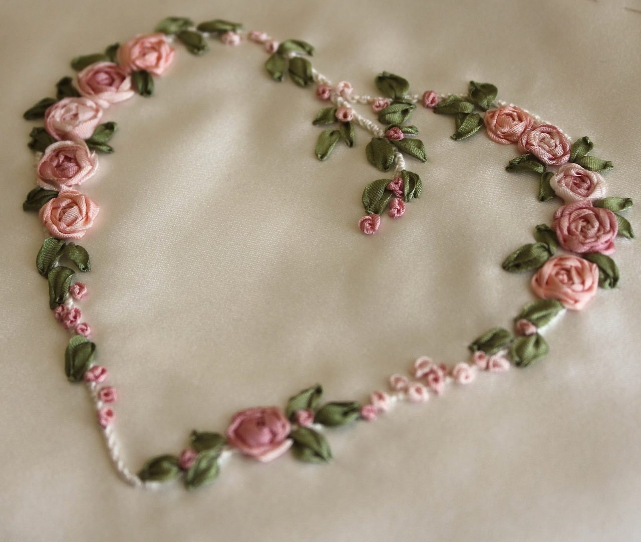 Вышивка лентами