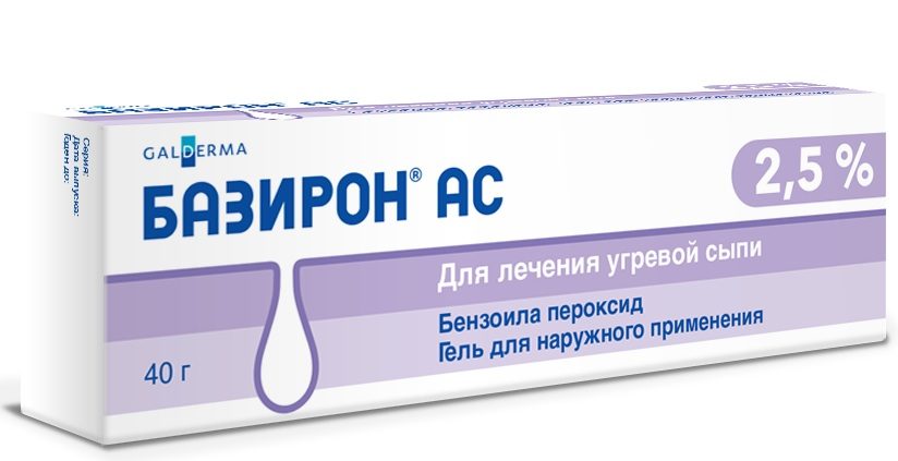 Базирон - еще одно эффективное средство от высыпаний на теле.