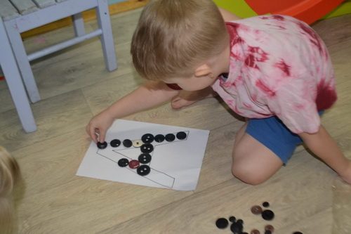 Аппликация с буквами