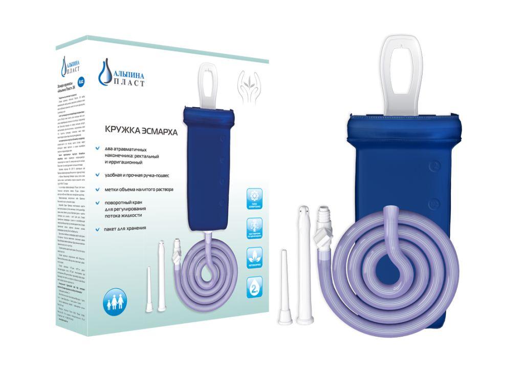 Кружка эсмарха для очистительной клизмы
