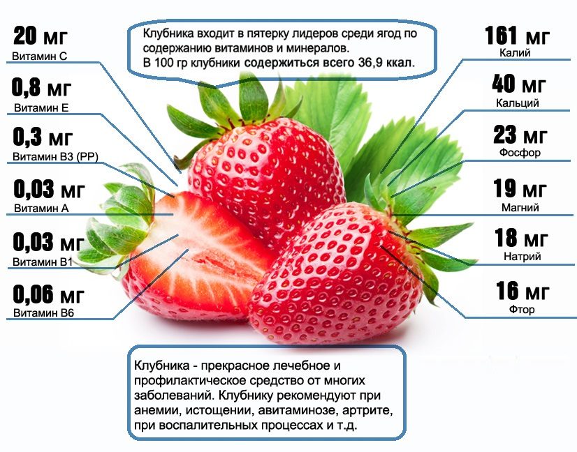 Полезные свойства клубники