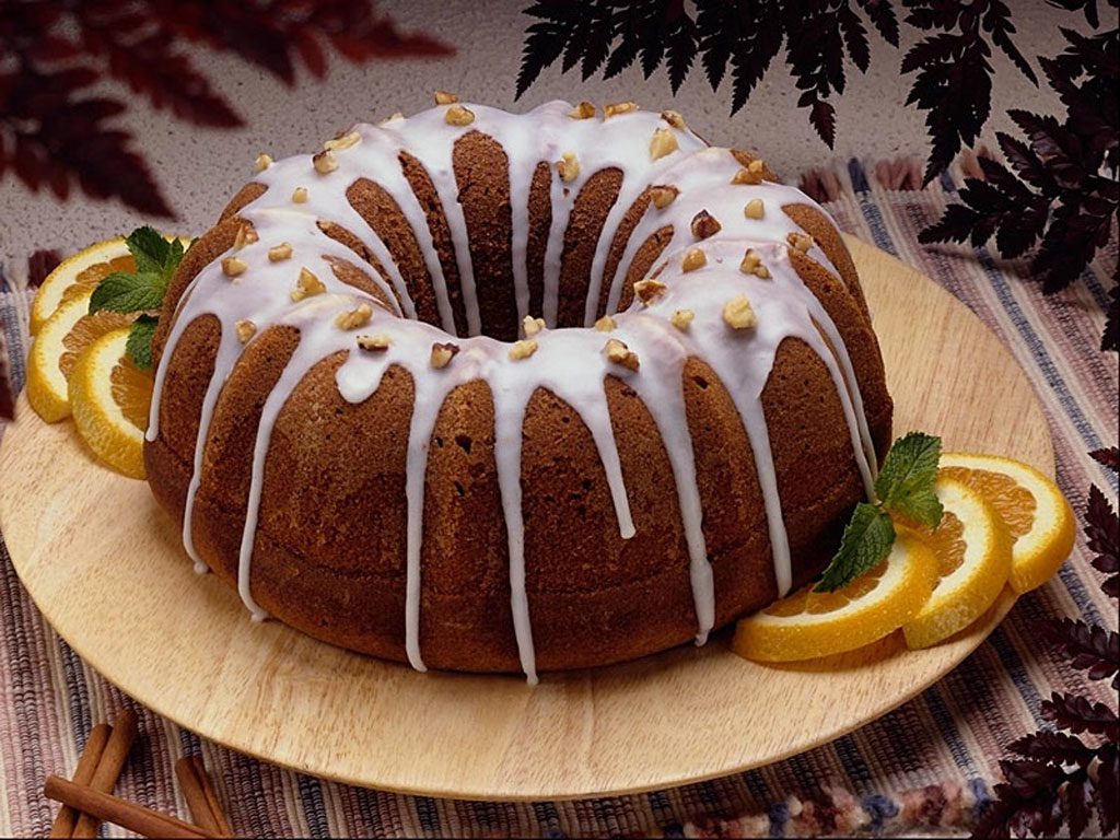 Круглый кекс.