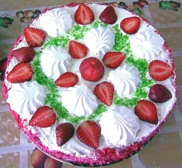 Зефирный торт, который не нужно выпекать.