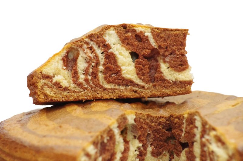 Кекс зебра в разрезе.