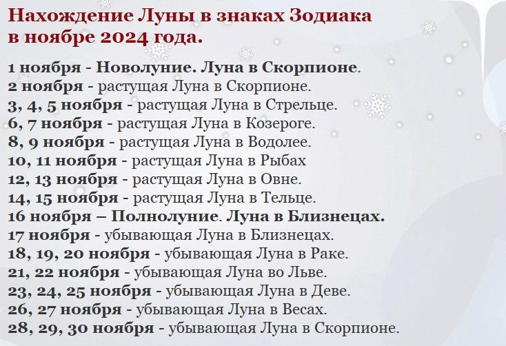 Ноябрь 2024