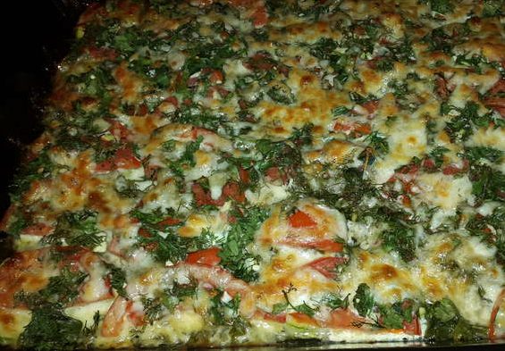 Запеченные кабачки с помидорами и сыром в духовке