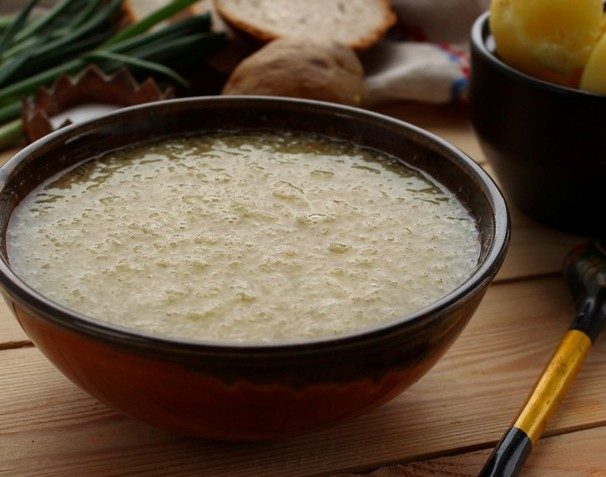 Холодный суп из редьки.