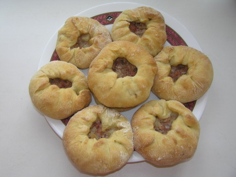 Беляши с картошкой и мясом
