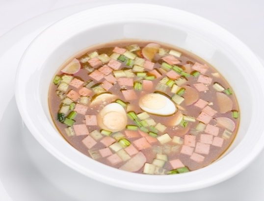 Окрошка с редькой