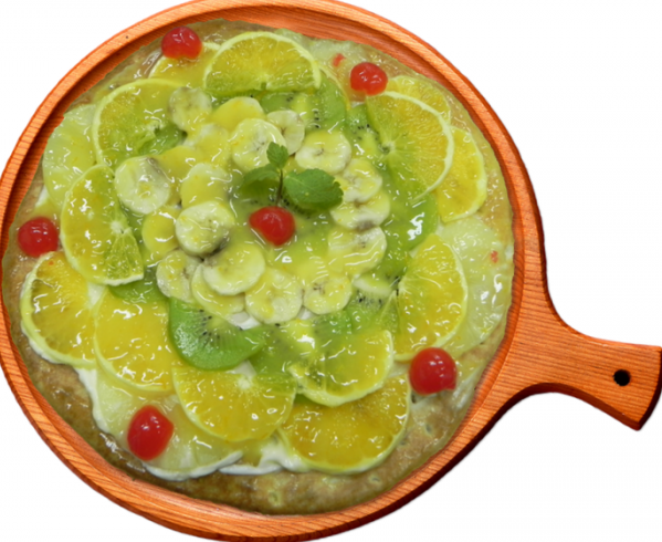 На сковородке пицца тоже получается очень вкусной.