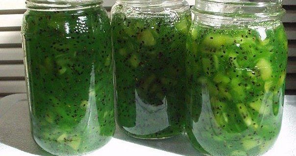 Варенье из киви и крыжовника.
