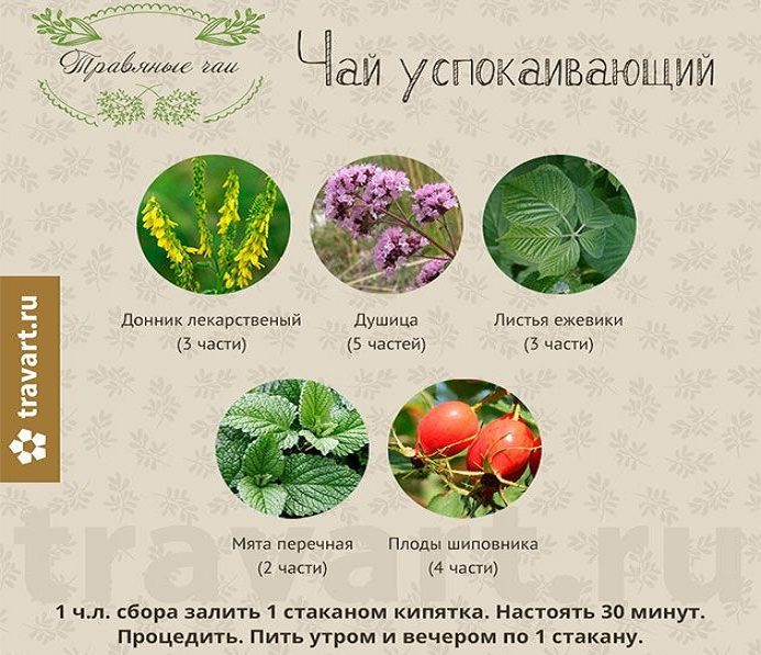 Успокаивающий травяной чай