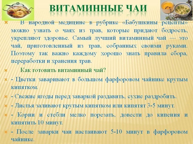 Секреты витаминного чая