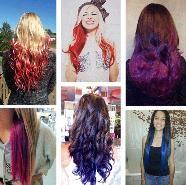 Яркое омбре