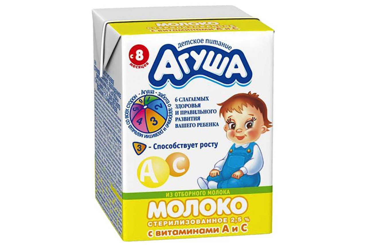 Молоко "агуша" для ребенка в 8 месяцев